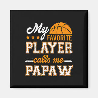 Aimant Basket Mon Joueur Favori M'Appelle Papaw