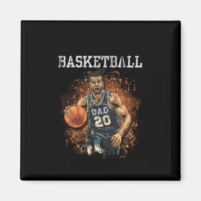 Aimant Basket papa Vintage (Devant)