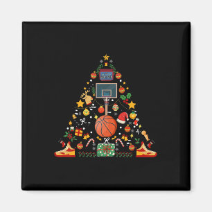 Aimant Basketball Funky Ball Hoop Christmas Tree Joyeux X