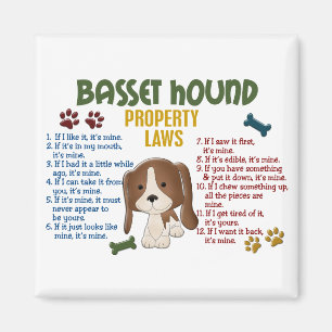 Aimant Basset Hound Lois sur la propriété 4