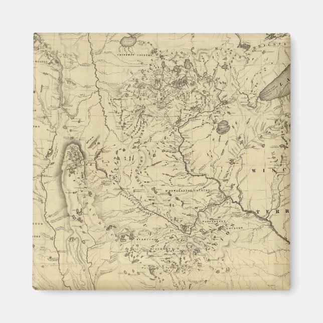 Aimant Bassin hydrographique du Mississippi (Devant)