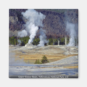 Aimant Bassin supérieur de geyser, parc national de
