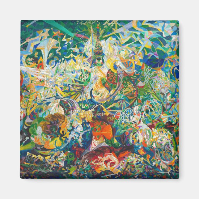 Aimant Bataille des lumières, île Coney, Mardi Gras (Devant)