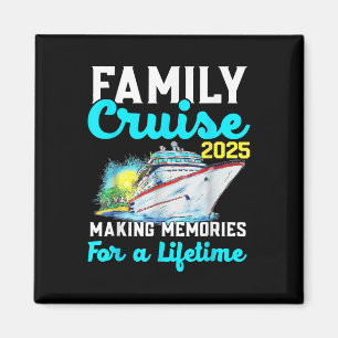 Aimant Bateau de croisière familial 2025 Créer des souven