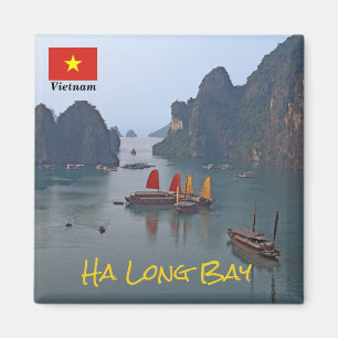 Aimant Bateaux à voile à Ha Long Bay - Vietnam, Asie
