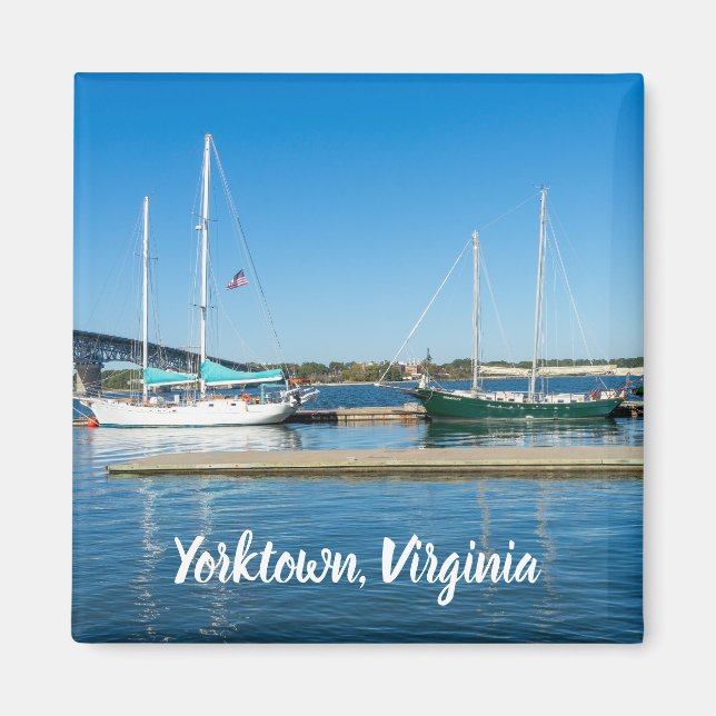 Aimant Bateaux dans la rivière York par Yorktown (Devant)