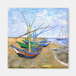 Aimant Bateaux De Pêche Plage Saintes-Maries Van Gogh Fin
