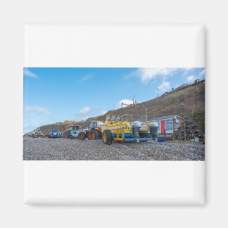 Aimant Bateaux de pêche sur la plage de Cromer, côte Norf