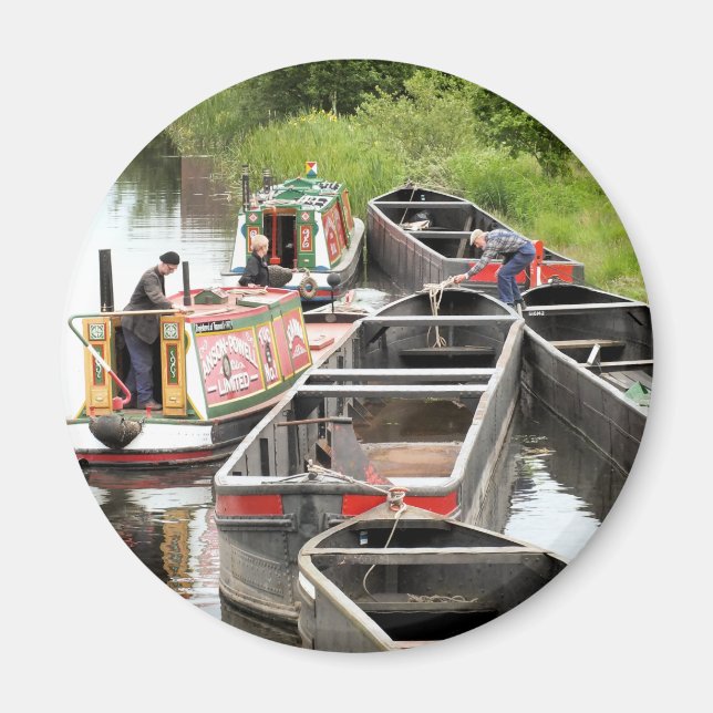 AIMANT BATEAUX SUR LE CANAL (Devant)