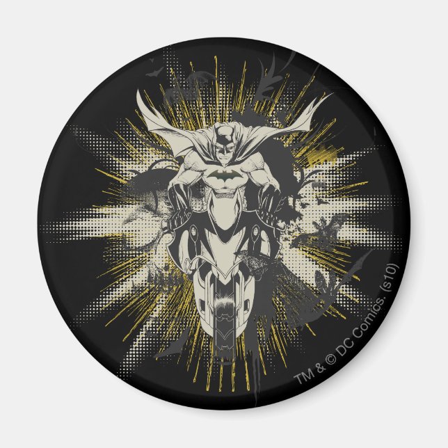 Aimant Batman à vélo (Devant)