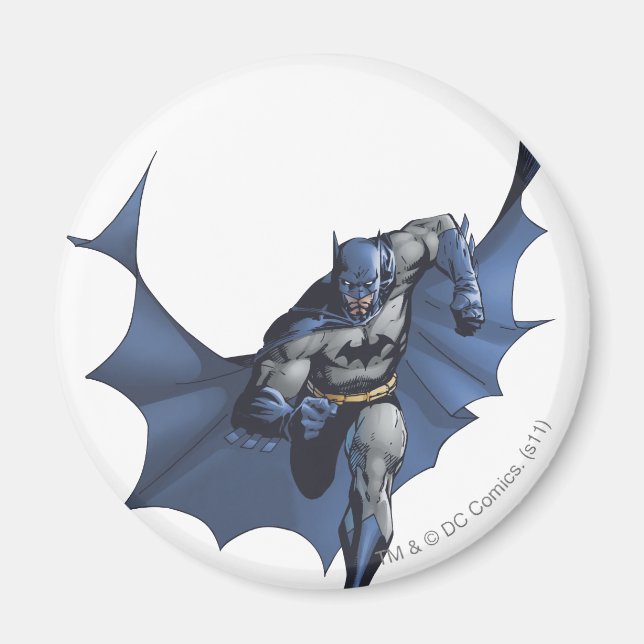 Aimant Batman court avec une cape volante (Devant)