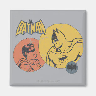 Aimant Batman Et Robin Graphic - Distressed