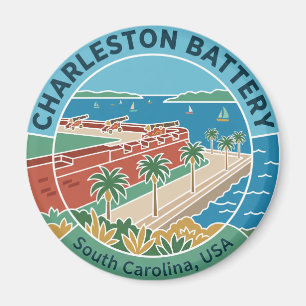 Aimant Batterie de Charleston USA