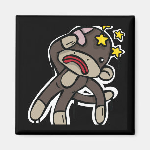 Aimant Battez SOCK MONKEY