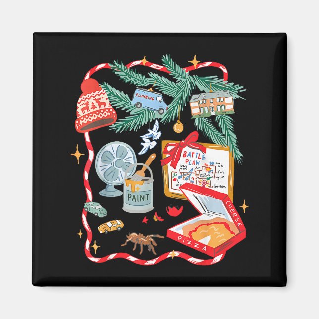 Aimant Battle Plan Funny Christmas Home Kids Hand Dawn Al (Devant)