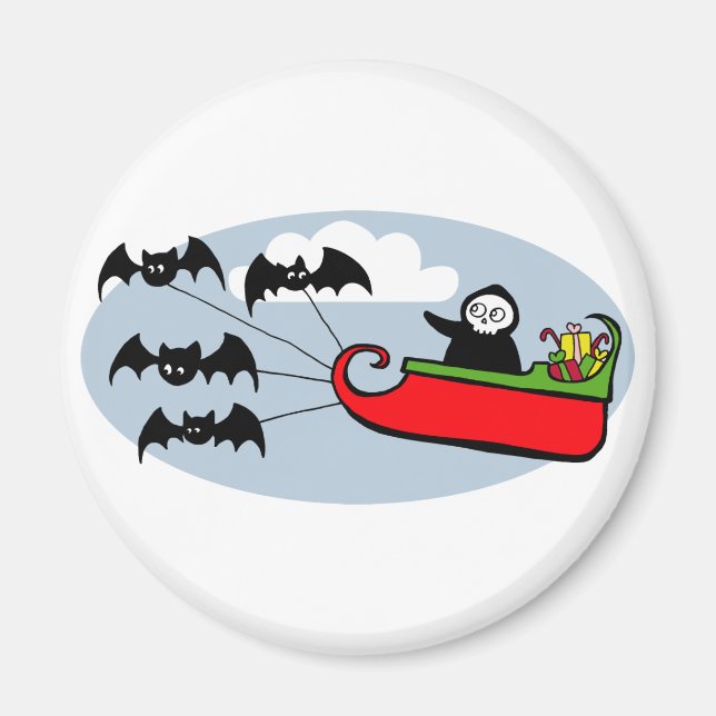 Aimant Batty Christmas Sleigh (Devant)