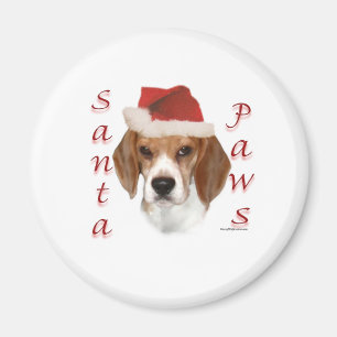 Aimant Beagle Père Noël Paws
