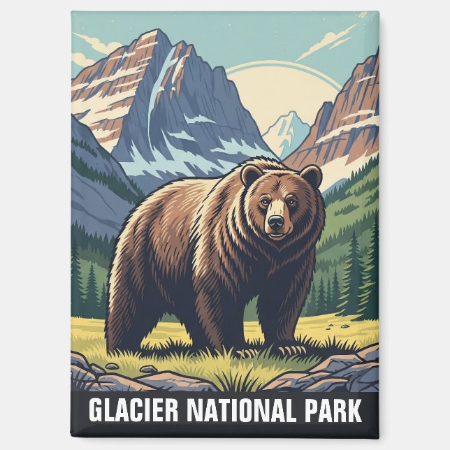 Aimant Bear in Glacier National Park Montana (Recto)