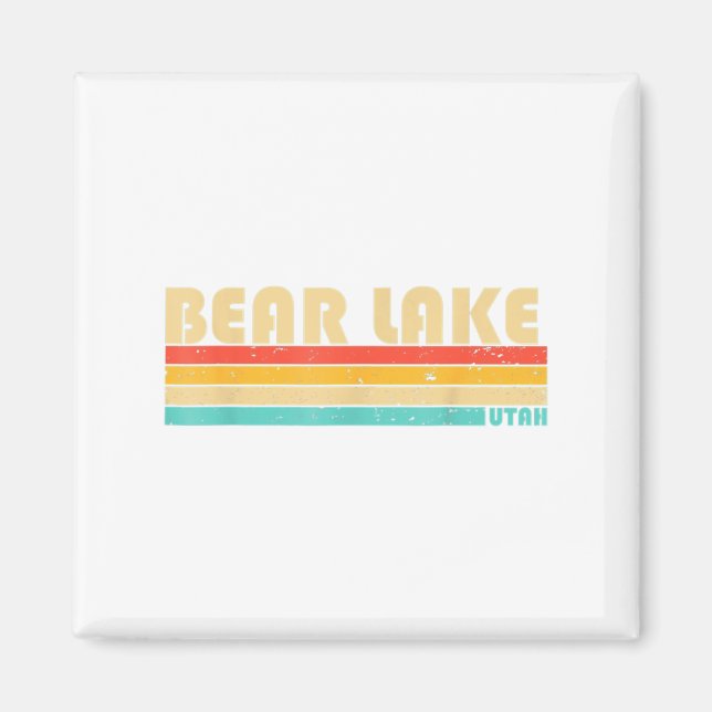 Aimant BEAR LAKE UTAH Fun Fishing Camping été (Devant)