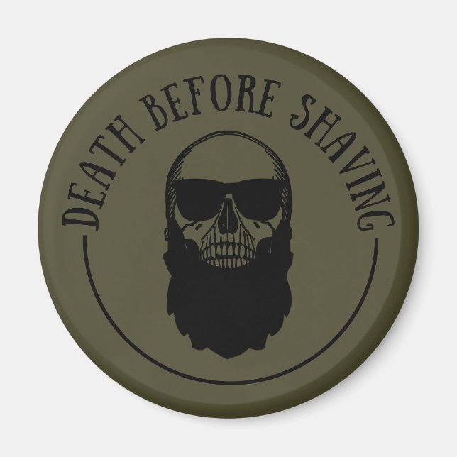 Aimant Bearded cite drôle barbe dire cadeaux (Devant)
