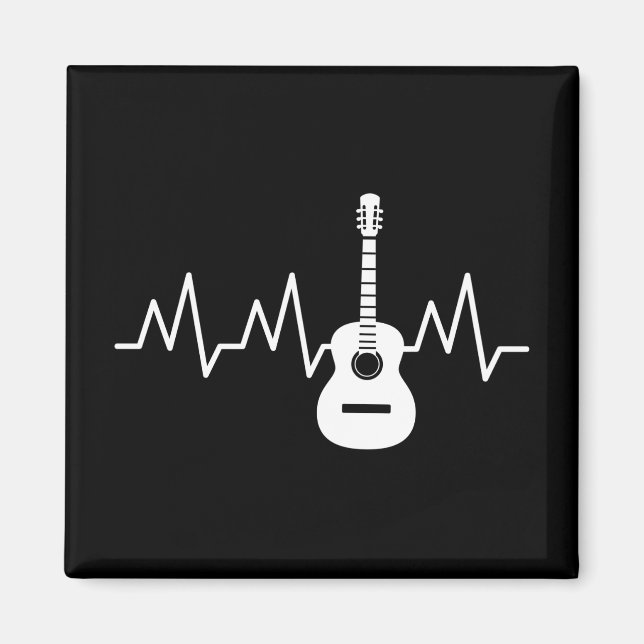 Aimant Beat cardiaque de guitare acoustique (Devant)