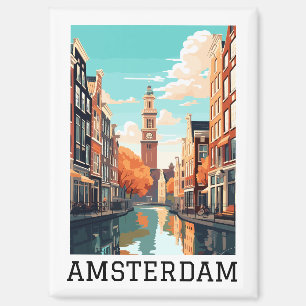 Aimant Beau Amsterdam Pays-Bas Canal Travel