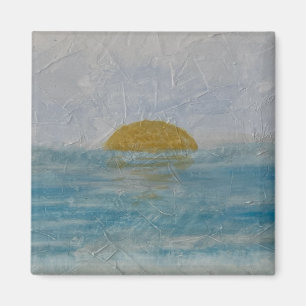 Aimant Beau aquarelle Carré solaire et eau