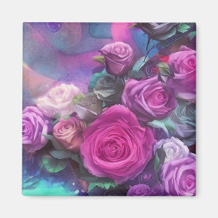 Aimant Beau bouquet de rose
