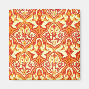 AIMANT BEAU MOTIF - ROUGE & ORANGE