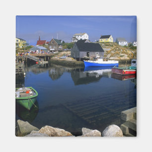 Aimant Beau village de Peggy's Cove avec port
