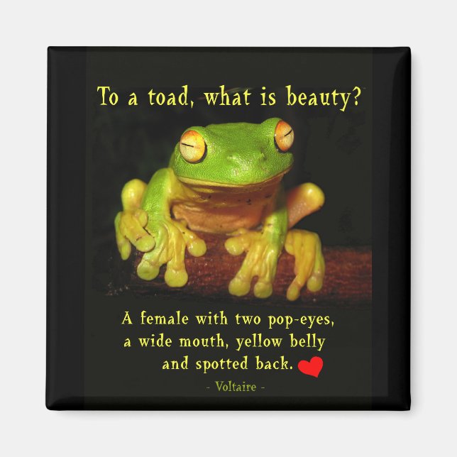 Aimant Beauté de la grenouille (Devant)