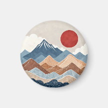 Beauté du coucher de soleil sur les montagnes