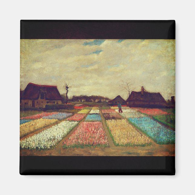 Aimant Beauté florissante de Van Gogh : Bulb Fields (Devant)