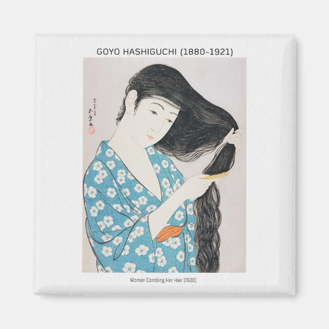 Aimant Beautés des femmes japonaises - Goyō Hashiguchi (Devant)