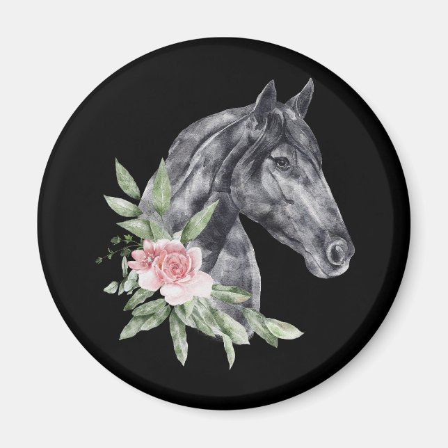Aimant Beautiful Horse Head (Devant)
