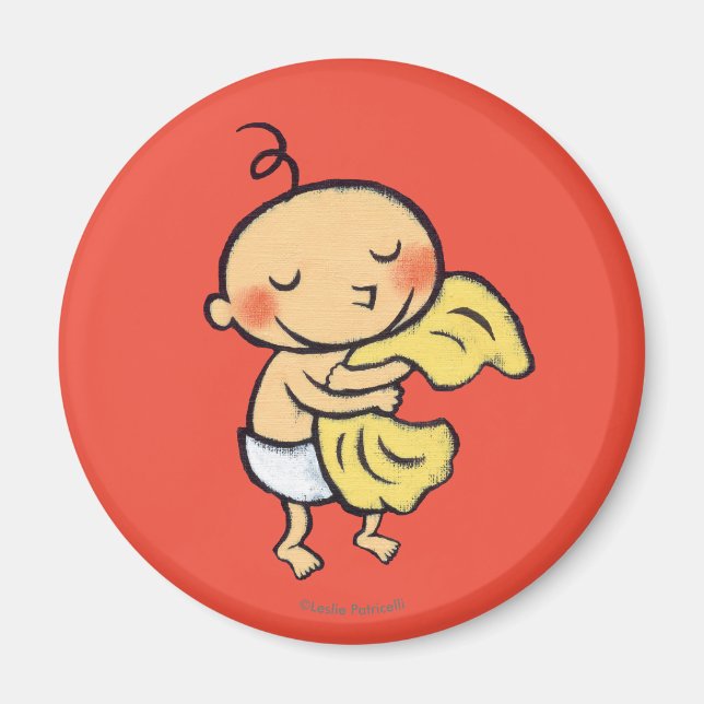 Aimant Bébé Accrocher Soft Yellow Blanket (Devant)