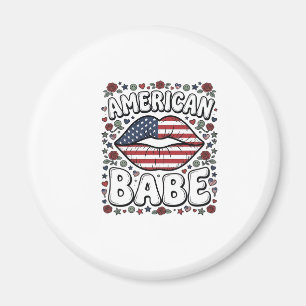 Aimant Bébé Américain Design de gravure vintage patriotiq