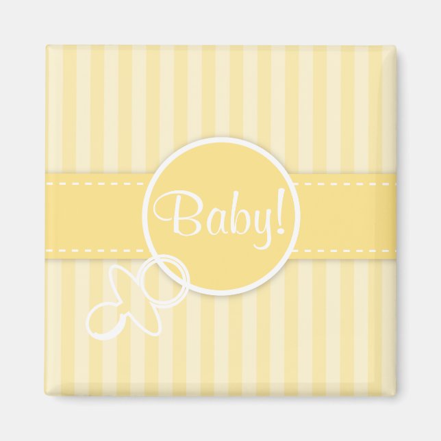 Aimant Bébé! Faire-part (invitation) (Devant)