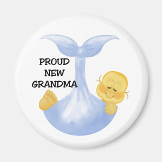 Aimant Bébé Garçon Fière grand-mère
