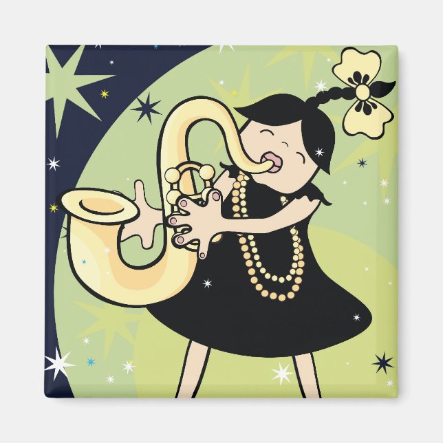 Aimant bébé jazz (Devant)