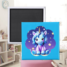 Bébé licorne dans l'aimant de PJ