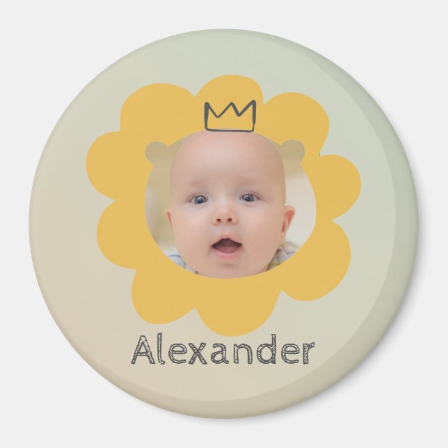 Aimant Bébé Lion mignon photo (Devant)