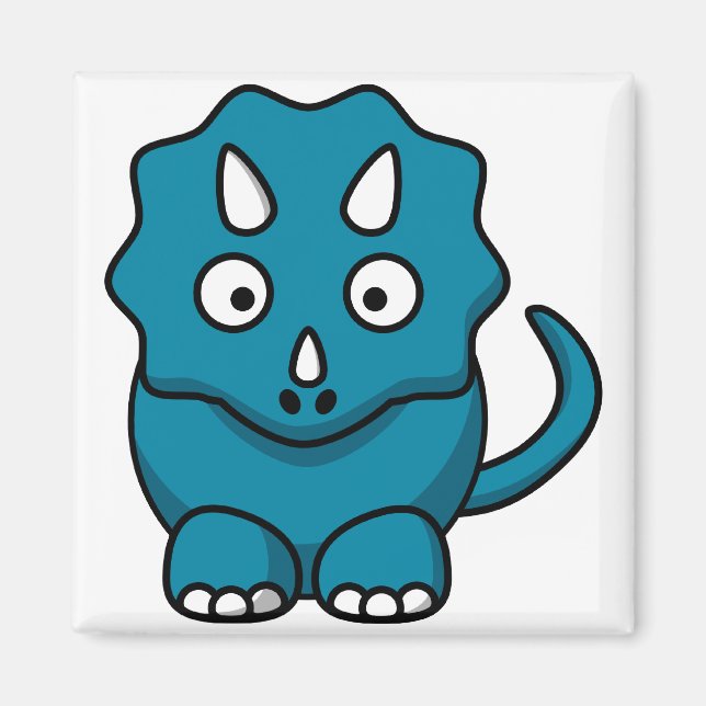 Aimant Bébé Triceratops (Devant)