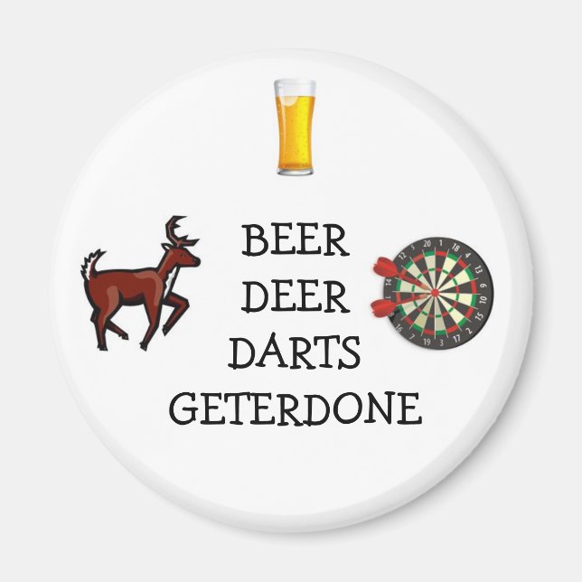 AIMANT BEER DEER DARTS (Devant)