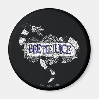 Aimant Beetlejus | Vapeur de sable enroulé sur le logo Be
