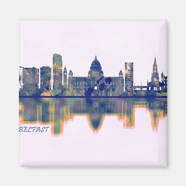 Aimant Belfast Skyline (Devant)