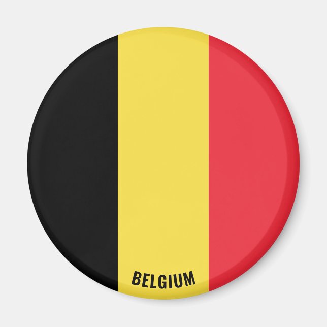Aimant Belgique Drapeau charmant patriotique (Devant)