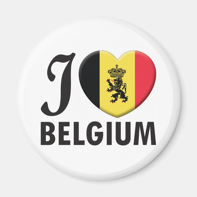 Aimant Belgique v2 Love (Devant)