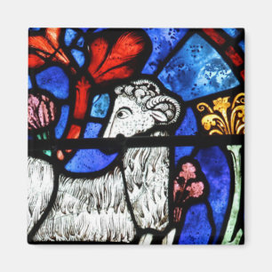 Aimant Bélier Année Bélier Gothique Vitrail Windows Sq M