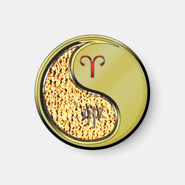 Aimant Bélier et lapin métallique (Devant)